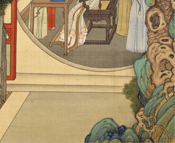 清_焦秉贞_历朝贤后故事图_教训诸_(3500×2853 – 300dpi)(图5)