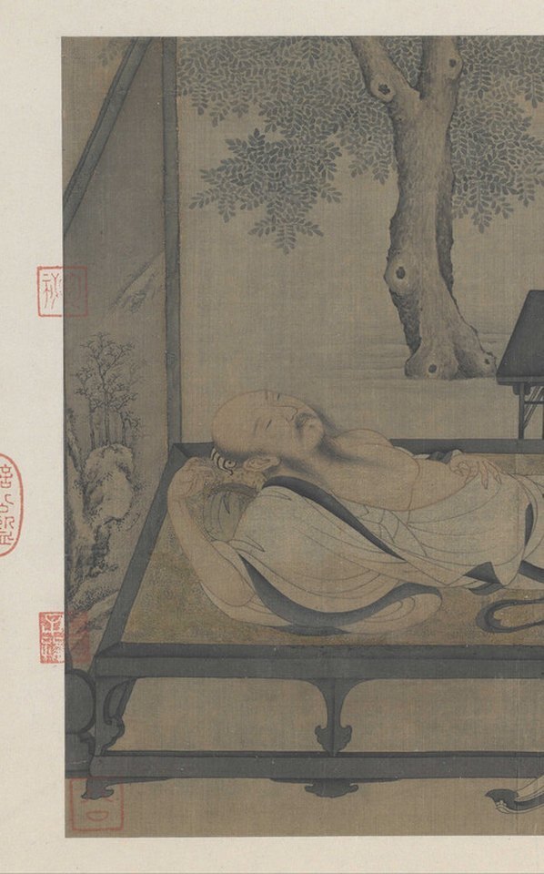 宋_佚名_槐荫消夏图绢本_(10807×4335 – 300dpi)(图4)