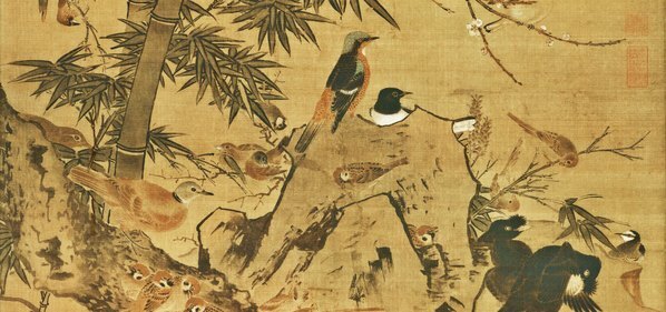 明_边景昭_三友百禽图绢本克利夫兰_绢_(9560×17953 – 300dpi)(图4)
