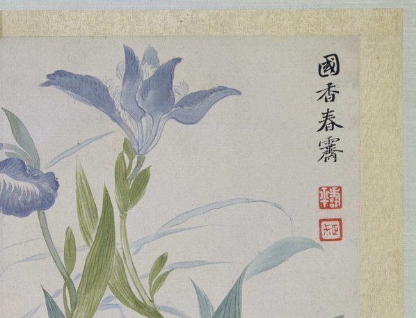 清_恽寿平_山水花鸟图册之兰花蝴蝶_(4870×3728 – 300dpi)(图3)