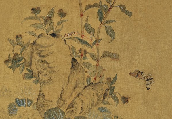 清_金钥_蔡含秋_花蝴蝶图绢本_(3445×9515 – 250dpi)(图4)