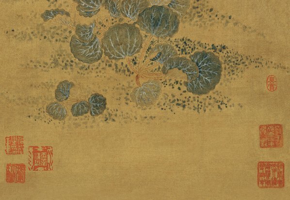 清_金钥_蔡含秋_花蝴蝶图绢本_(3445×9515 – 250dpi)(图5)
