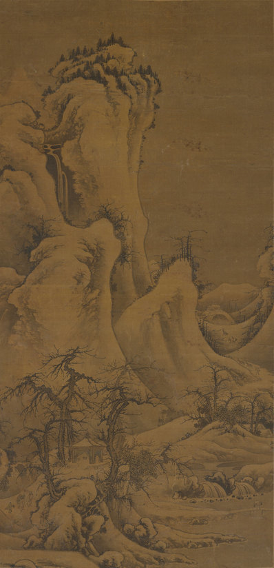 宋_郭熙_雪山行旅图轴_原大_(11554×23906 – 300dpi)(图1)