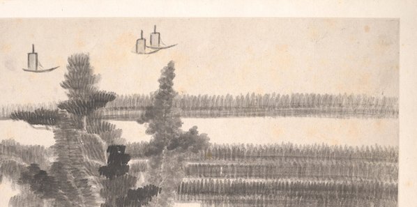 清_龚贤_十二月令山水册页_G3_(6039×3000 – 300dpi)(图3)