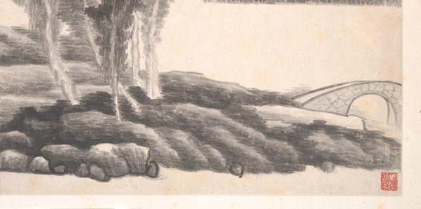 清_龚贤_十二月令山水册页_G3_(6039×3000 – 300dpi)(图5)