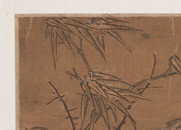 明_佚名_竹下双雀图册绢本_(5406×3888 – 300dpi)(图2)