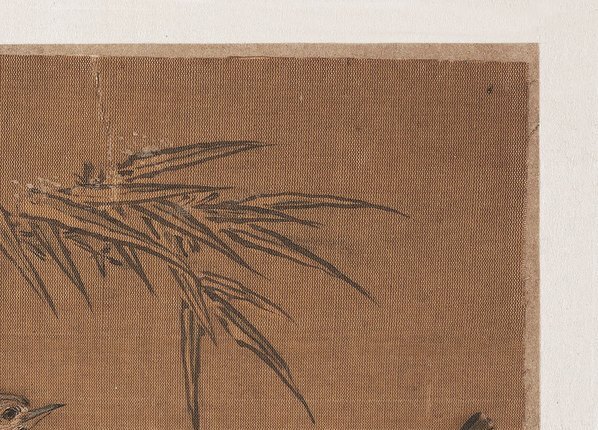 明_佚名_竹下双雀图册绢本_(5406×3888 – 300dpi)(图3)