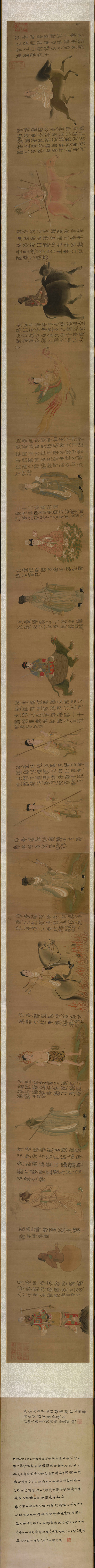 南朝_梁_张僧繇_二十八星宿图_南朝_梁_张僧繇_二十八星宿图_绢本日本大_(66598×4075 ̵(图1)