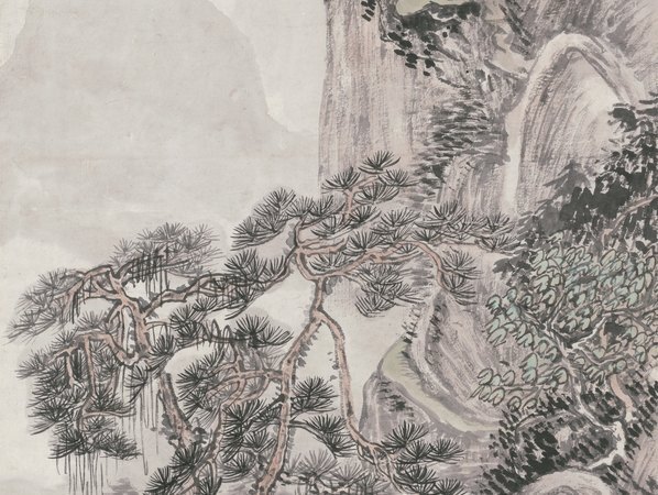近代_黄宾虹_松雪诗意图立轴纸本_(5161×15550 – 72dpi)(图4)