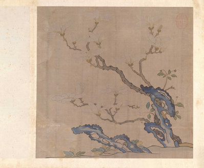 明_故宫藏织绣画_开_缂丝花卉册之玉兰海_(5213×4292 – 300dpi)(图1)
