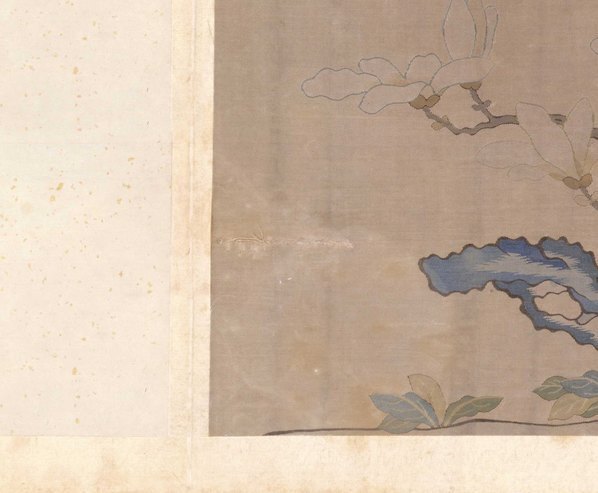 明_故宫藏织绣画_开_缂丝花卉册之玉兰海_(5213×4292 – 300dpi)(图4)