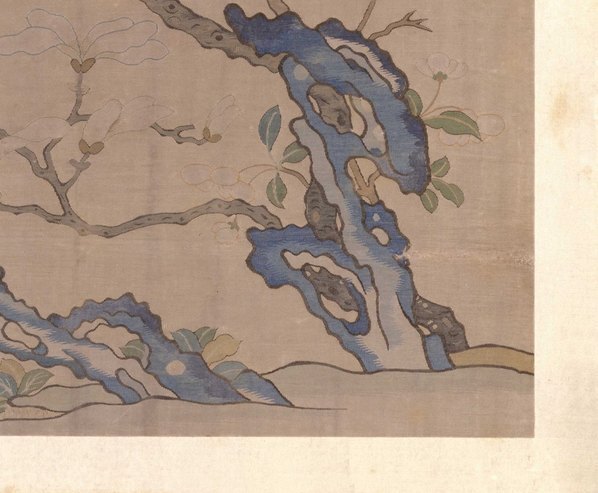 明_故宫藏织绣画_开_缂丝花卉册之玉兰海_(5213×4292 – 300dpi)(图5)