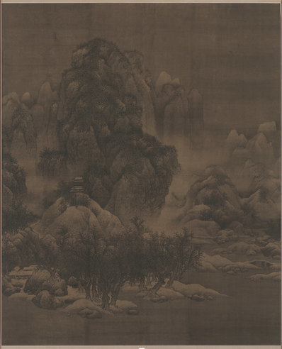 宋_范宽_雪景寒林图_旧_(14173×17511 – 450dpi)(图1)