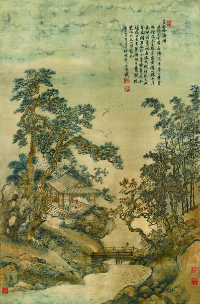 清_王翚_夏五吟梅纸本_(8506×12898 – 254dpi)(图1)