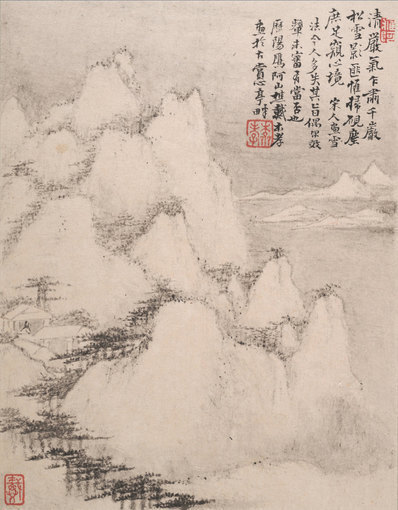 清_戴本孝_山水册页_大都会_7_(4000×5130 – 500dpi)(图1)