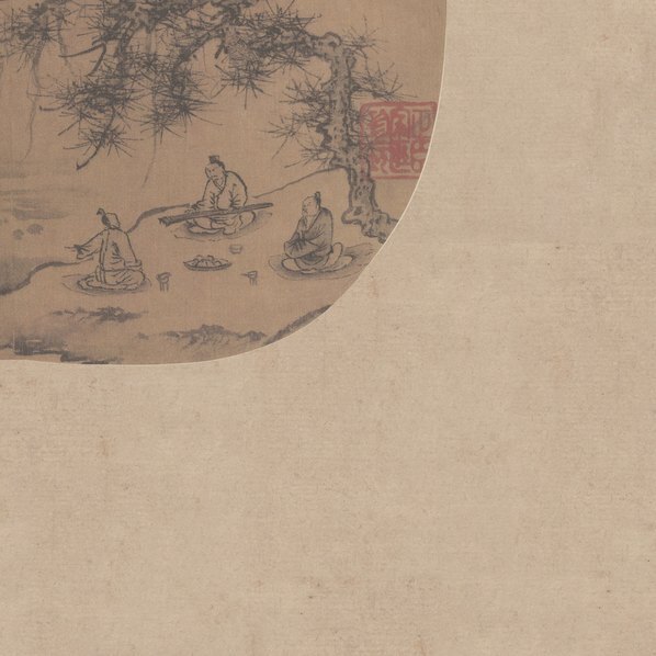 元_朱德潤_松礀橫琴_(5512×5512 – 350dpi)(图5)