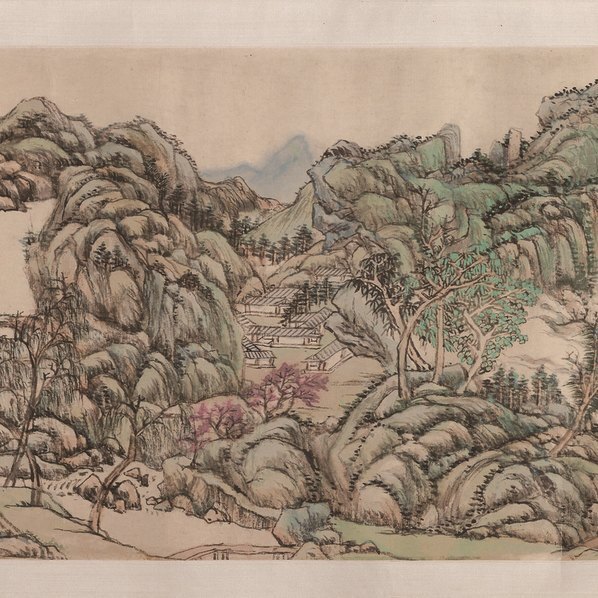 清_王原祁_江上垂纶图_全卷_纸本大都_(29458×3482 – 300dpi)(图5)
