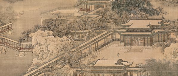 清_袁江_梁园飞雪图绢本设色纵北京故_(11682×19941 – 288dpi)(图4)