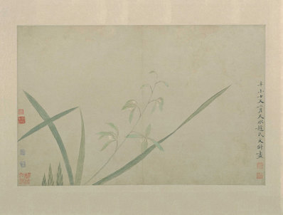 明_文俶_花卉图册页_北京故宫张_第八_(5257×3986 – 300dpi)(图1)