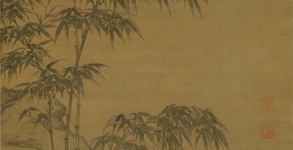 元_李衎_沐雨图轴_绢布_(6496×13319 – 300dpi)(图4)