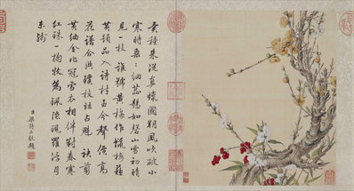 清_郎世宁_花鸟图册_20_(6491×3500 – 300dpi)(图1)