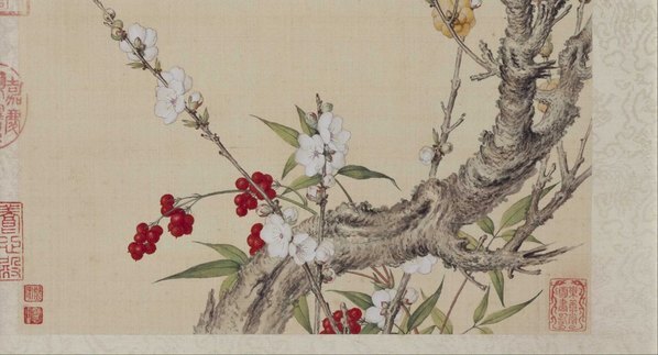 清_郎世宁_花鸟图册_20_(6491×3500 – 300dpi)(图5)