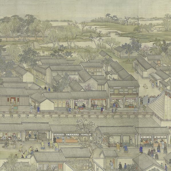 清_徐扬_乾隆南巡图大都会第_(74658×2500 – 300dpi)(图2)