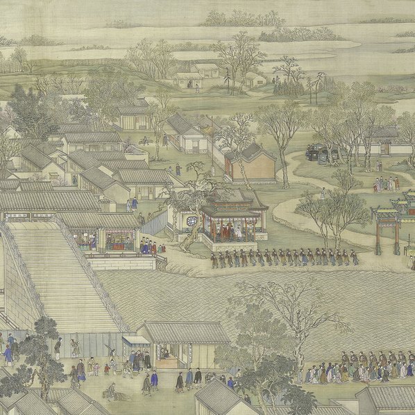 清_徐扬_乾隆南巡图大都会第_(74658×2500 – 300dpi)(图3)
