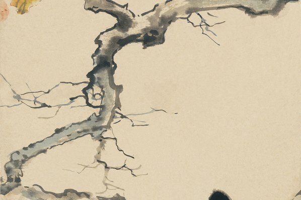 近代_徐悲鸿_春日四喜鹊图_纸本_(4586×12166 – 72dpi)(图3)