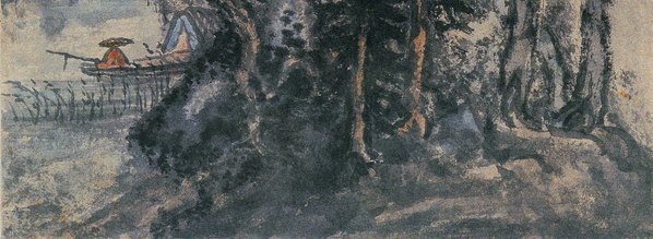 清_髡残_山水册_9_(3824×5598 – 300dpi)(图5)