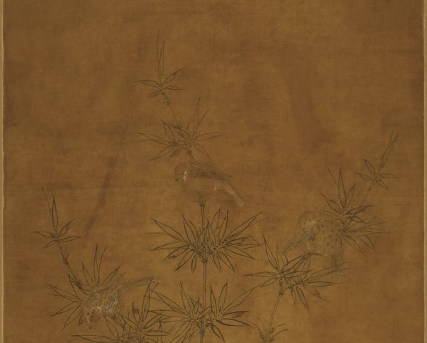 辽_佚名_竹雀双兔图_绢本_(10410×33410 – 468dpi)(图3)