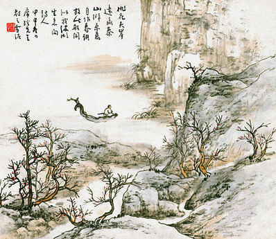 清_佚名_山水_纸本_(3858×3349 – 350dpi)(图1)