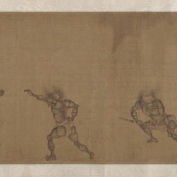 元_颜庚_钟馗嫁妹图卷绢本_(61082×2882 – 300dpi)(图5)