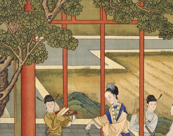 清_焦秉贞_历朝贤后故事图_禁苑种_(3500×2752 – 300dpi)(图2)