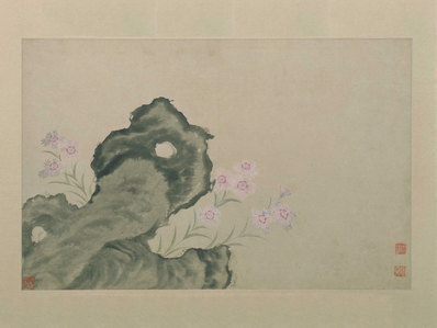 明_文俶_花卉图册页_北京故宫张_第三_(5249×3942 – 300dpi)(图1)