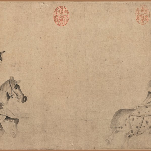 宋_李公麟_明皇击球图卷_全图_纸本辽宁省博物_(71346×4547 – 350dpi)(图3)