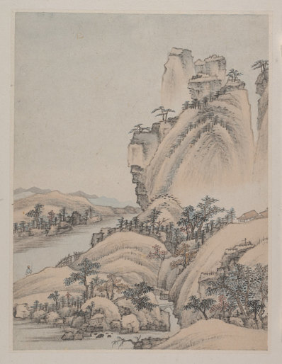 清_萧云从_山水册页_大都会_(3200×4136 – 300dpi)(图1)