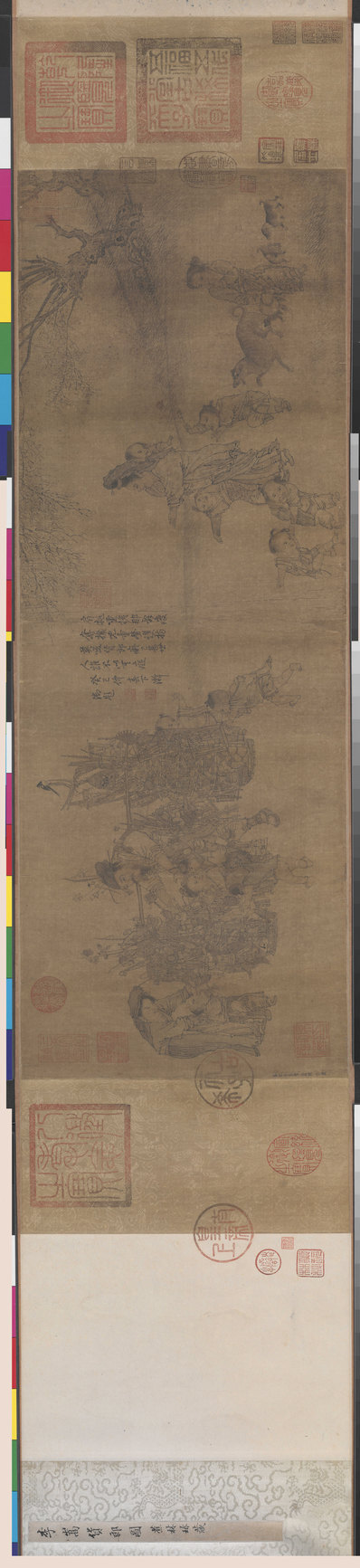 宋_李嵩_货郎图全卷绢本故宫博物院_(35515×8158 – 300dpi)(图1)
