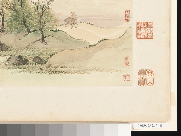 清_王石谷_王翚_仿古山水册_11_(5345×4010 – 300dpi)(图5)