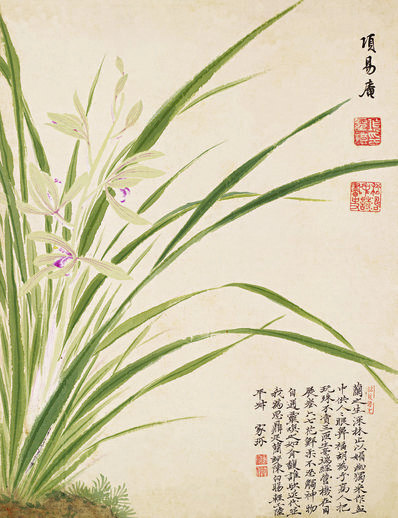 明_项圣谟_花卉十开_纸本_5_(4010×5224 – 350dpi)(图1)