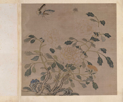明_故宫藏织绣画_开_缂丝花卉册之牡_(5163×4292 – 300dpi)(图1)