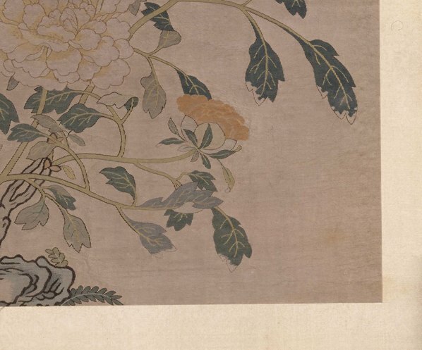 明_故宫藏织绣画_开_缂丝花卉册之牡_(5163×4292 – 300dpi)(图5)