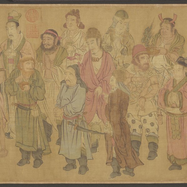 宋_赵光辅_番王礼佛图卷绢本_原_(27536×3543 – 300dpi)(图5)