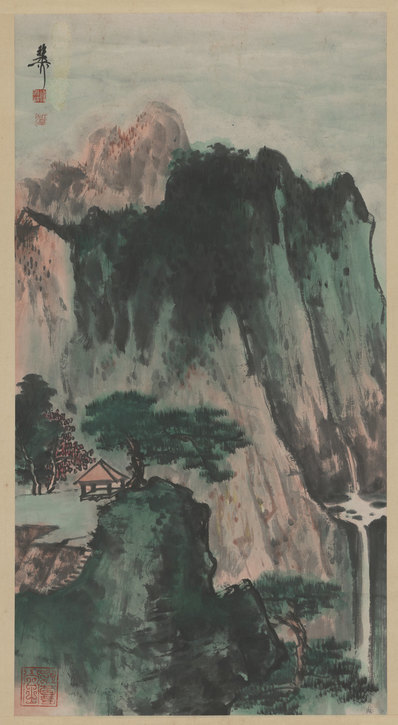 近代_谢稚柳_山水图_(5357×9763 – 72dpi)(图1)