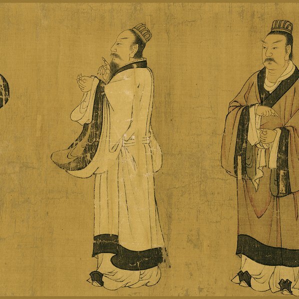 唐_阎立本_画孔子弟子像卷_乾隆御题全卷(图3)