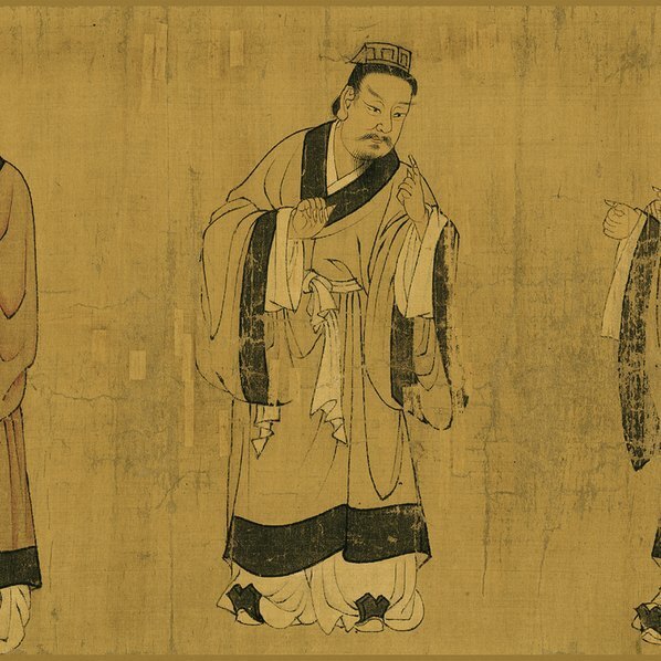 唐_阎立本_画孔子弟子像卷_乾隆御题全卷(图4)