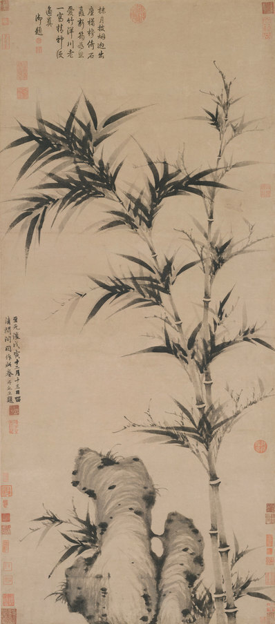元_柯九思清_閟阁墨竹图轴纸本_(6868×15591 – 300dpi)(图1)