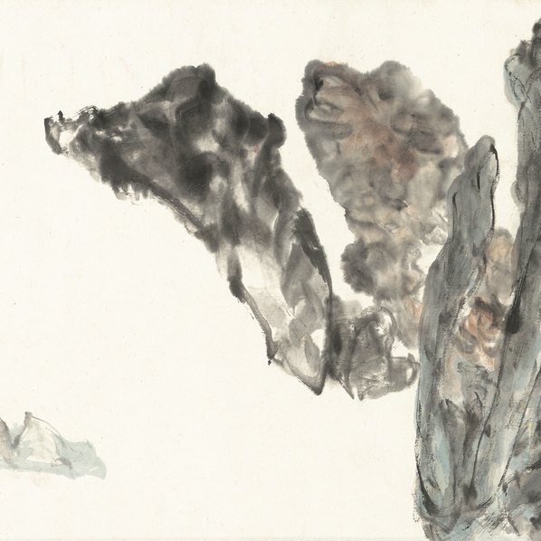 近代_刘知白_芝石图卷_修霉点_(21962×5211 – 72dpi)(图4)