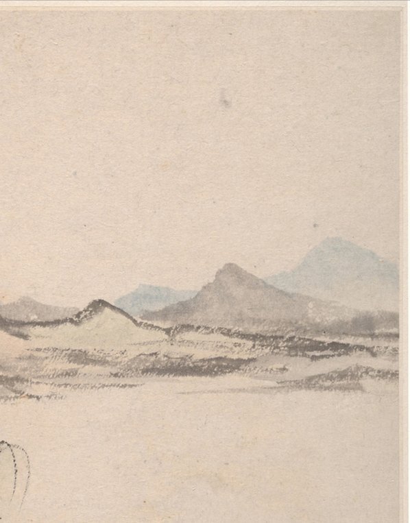 明_蓝瑛_仿宋元册页_开_大都会_2_(3010×3840 – 300dpi)(图3)