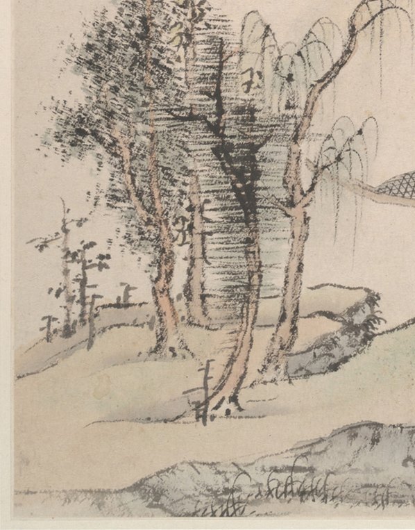 明_蓝瑛_仿宋元册页_开_大都会_2_(3010×3840 – 300dpi)(图4)